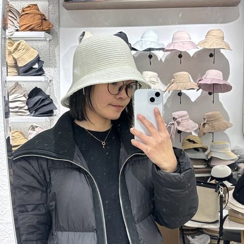 Cappello Da Pescatore In Maglia Da Donna Leggero Traspirante Protezione Solare Versatile Semplice Pieghevole Con Tesa Filo