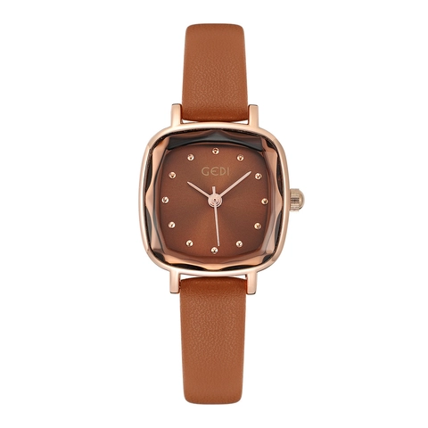 Elegante Reloj De Cuarzo Cuadrado Para Mujer Correa De Cuero Impermeable Minimalista Moda Vintage Reloj De Pulsera Lujo