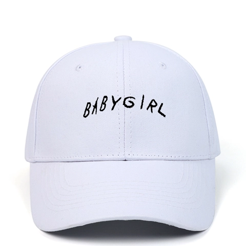 Cappello Da Baseball Unisex In Cotone Ricamato Lettera Babygirl Regolabile Parasole Casual Streetwear