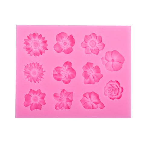 Stampo In Silicone Fiore Rosa Margherita Fondant Decorazione Torte DIY Sapone Artigianale Strumento Cottura Floreale