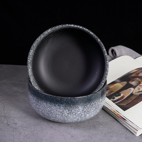 Bol Ramen En Céramique Style Japonais Vintage Émaillé Grand Bol À Soupe Salade Porcelaine Compatible Micro-ondes