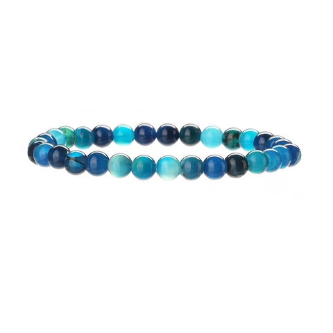 Naturstein Perlenarmband Elastisch Handgefertigt Heilenergie Kristall Edelstein Boho Yoga Schmuck Damen Herren