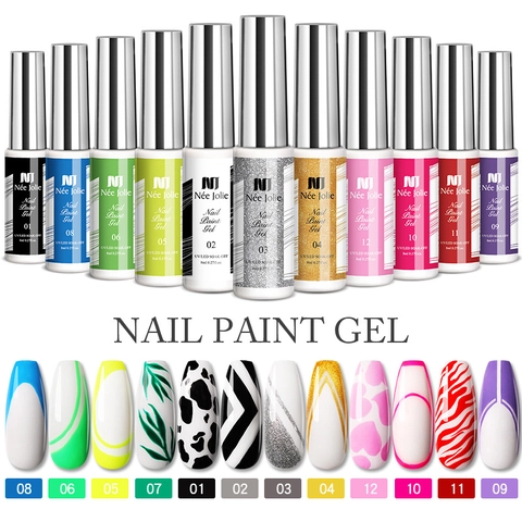 Gel Pittura Unghie UV LED Soak Off Disegno Linea 3D Decorazione Nail Art Fai Da Te Professionale Elasticità Filo Ragno