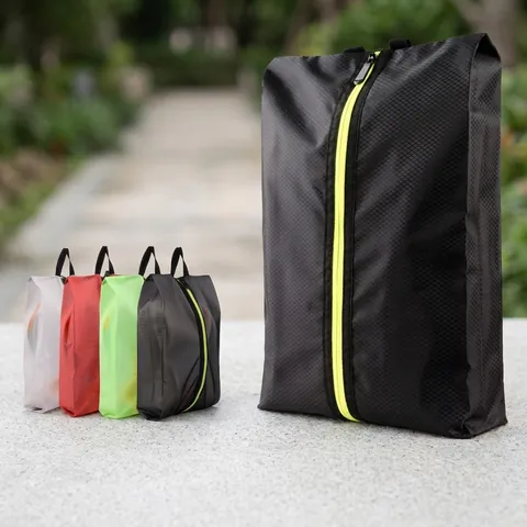 Draagbare Reis Schoenen Opbergtas Ademend Polyester Mesh Organizer Tas Met Handvat Stofvrij Voor Sportsneakers