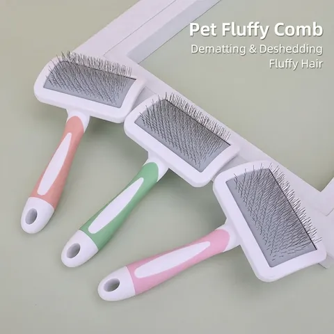 Haustier Zupfbürste Für Hunde Katzen Professioneller Pflegekamm Entfilzung Edelstahlstifte Ergonomischer Griff