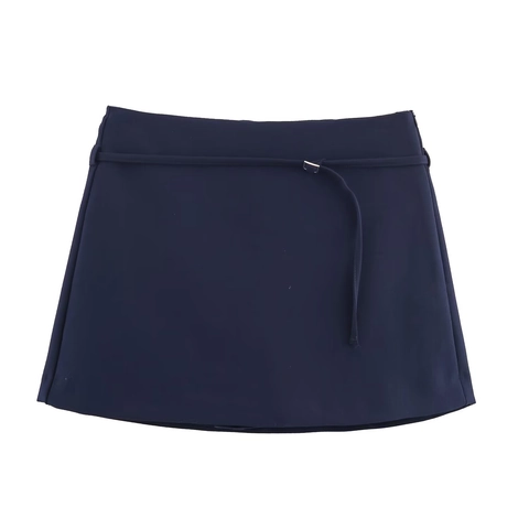 Gonna Pantalone Mini Da Donna Con Cintura Vita Alta Linea A Streetwear Casual Poliestere Pantaloncini Moda