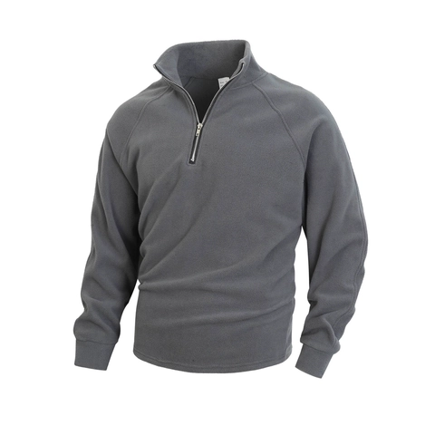 Heren Fleece Pullover Sweatshirt 1/4 Rits Opstaande Kraag Effen Casual Warm Thermisch Lange Mouwen Tops