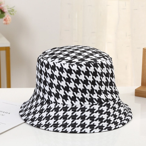 Cappello a Secchiello Moda Unisex Protezione Solare Pieghevole Estate Cappello da Pescatore Denim Pied de Poule Arcobaleno Camouflage Cappuccio Ombreggiante