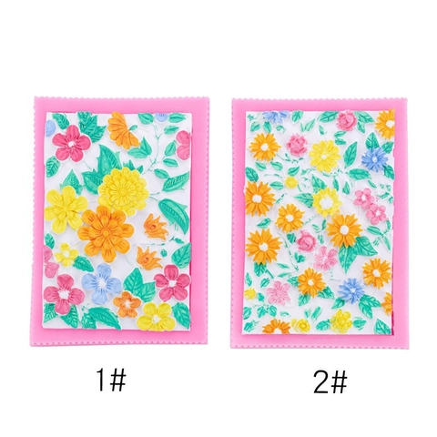 Molde De Silicona Flores Relieve Floral Hojas De Vid Fondant Chocolate Decoración De Pasteles DIY Artesanía Resina Arcilla Herramientas
