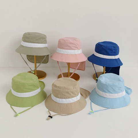 Cappello Da Sole Per Bambini Con Protezione Per Il Collo Asciugatura Rapida Traspirante Rete Spiaggia