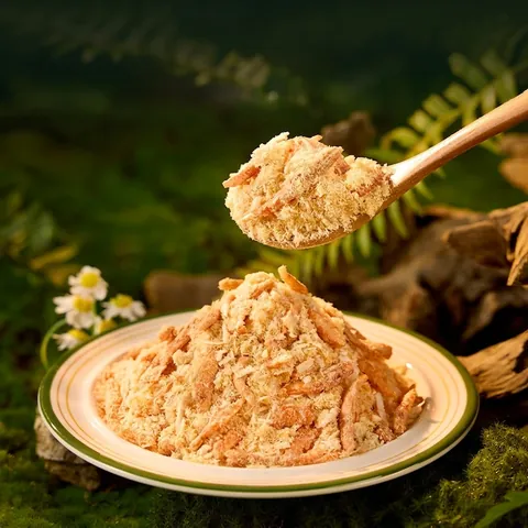 Freeze Dried Chicken Krill Egg Yolk Meat Floss For Cats And Dogs High Protein Nutritional Natural Pet Food Treats