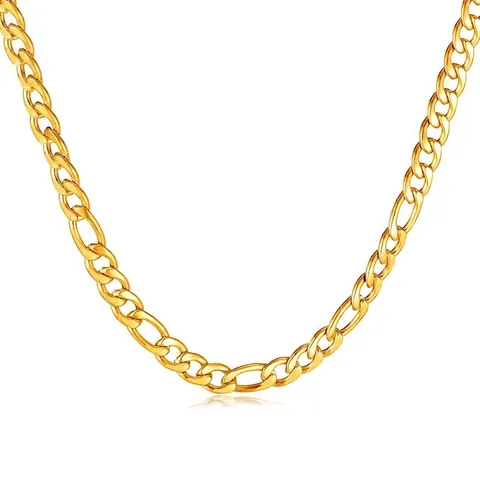 Collana A Catena Figaro In Acciaio Inossidabile Da Uomo Moda Retro Hip Hop Gioielli Lucidi