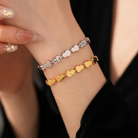 Vergoldetes Kupferarmband Calabash Wulu Form Hammerschlag Retro Mode Neuer Chinesischer Stil Schmuck Für Damen