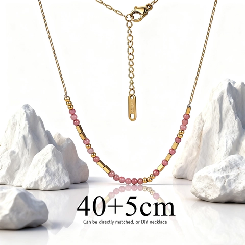 Collana Di Perline Bohemian In Acciaio Inossidabile Placcato Oro 18K Turchese Colorato Perla Artificial Gioielli Retro Per Donna