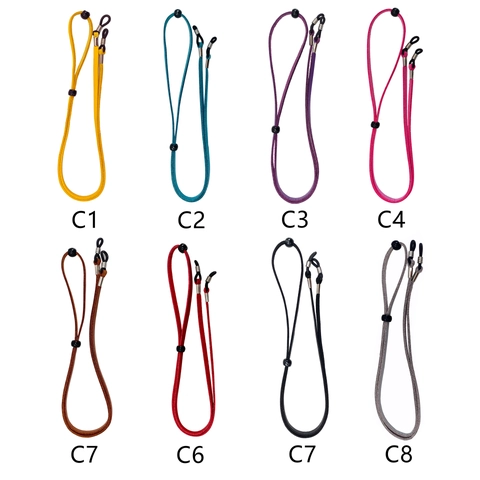 Cadena De Gafas Ajustable De Gamuza Microfibra Correa Antideslizante Para Gafas De Sol Deporte Y Uso Diario