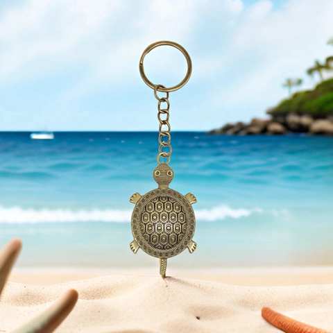 Portachiavi Tartaruga Di Mare Vintage Lega Di Zinco Ciondolo Tartaruga Elegante Retro Anello Portachiavi In Metallo Regalo