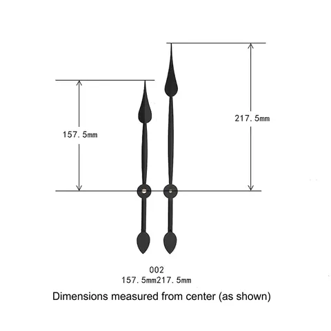 Quartz Clock Hands Aluminum Replacement DIY Wall Clock Repair Modern Spindle Style Metal Pointers For Home Clock Decor