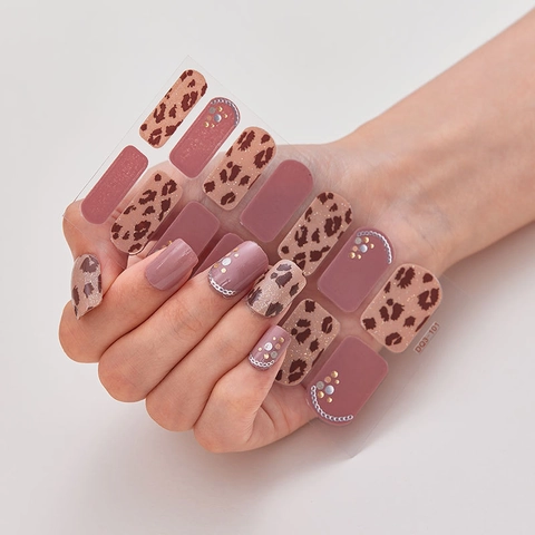 3D Laser Nail Art Stickers Full Wrap Self Adhesive Waterproof Butterfly Floral Leopard Print Manicure DIY Decor For Women