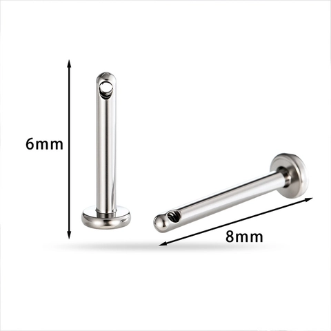 Titanium Labret Piercing Sieraden Interne Schroefdraad Staaf Met Spin Opaal Zirkoon Kristal Top Oor Kraakbeen Stud DIY
