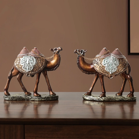 Modernes Minimalistisches Harz Kamel Ornament Exotisches Relief Dekorative Statue Für Zuhause Wohnzimmer Büro Schreibtisch TV Schrank Dekoration Erwachsene Geschenk