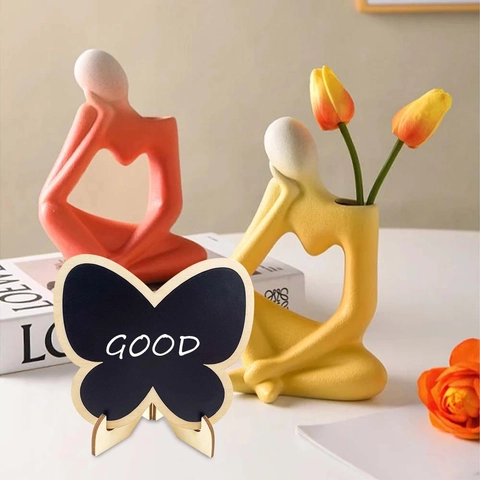 Mini Wooden Blackboard Desktop Sign Boxwood Chalkboard Message Board For Wedding Party Home Decor With Wood Stands