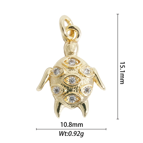 Ocean Life Shell Sea Turtle Butterfly Charms Pendants For DIY Jewelry Making Copper Brass With Rhinestone Artificial Pearl