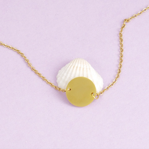 Round Disc Charm Bracelet Minimalist Stainless Steel Mirror Polished Plain Adjustable Chain Jewelry Fashion Women Men