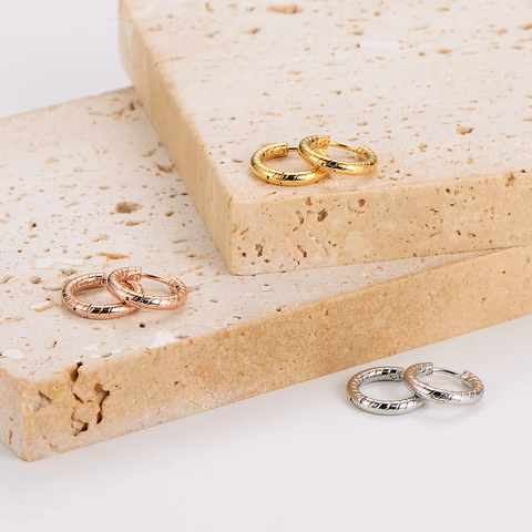 Pendientes De Aro De Acero Inoxidable Diseño De Espiral Retorcida Joyería Geométrica Huggie Para Mujeres Y Hombres Moda