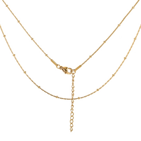 Collar Minimalista De Acero Inoxidable Textura Martillada Cuentas Geométricas Satélite Joyería Para Mujeres