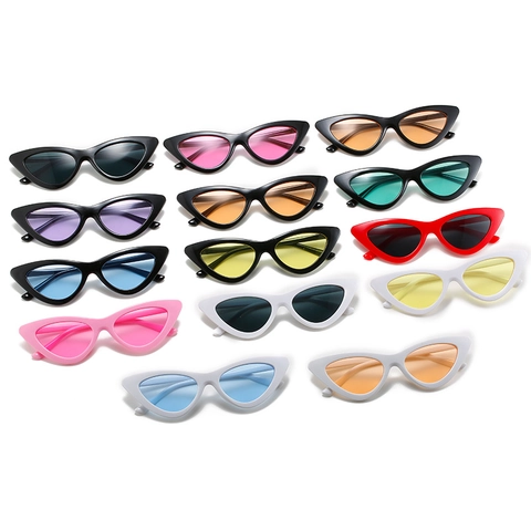 Occhiali Da Sole Cat Eye Montatura In PC Protezione UV400 Colori Caramella Retrò Vintage Di Tendenza Per Donna Festa