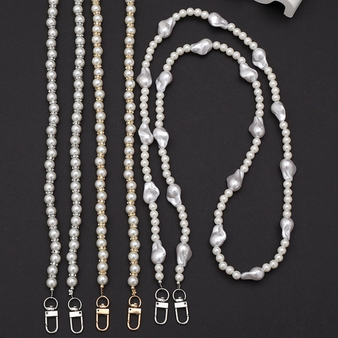 Catena Per Telefono Tracolla Con Künstliche Perle Cinturino Con Perline Per Decorazione Borsa Custodia Per Telefono Metallo Strass Perla Artificial Barocca