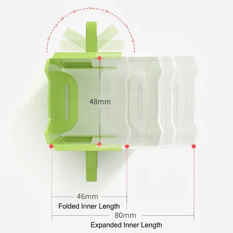 Adjustable Anti-Squeeze Milk Box Holder PP Plastic Double Handle Spill Proof Drink Cup Stand For Baby Toddlers Feeding