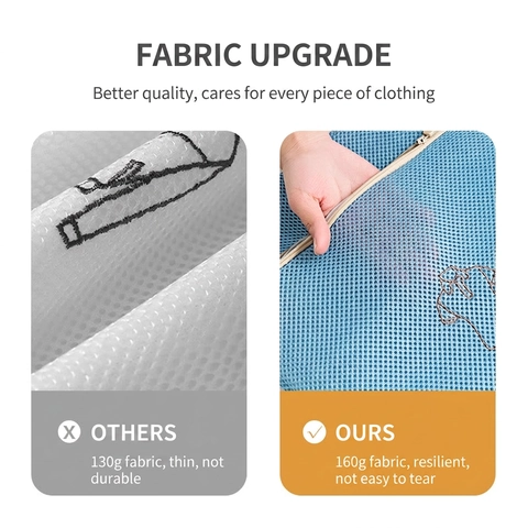 Thickened Sandwich Mesh Laundry Bag Embroidered Classification Zippered Protective Wash Bag Morandi Colors For Machine