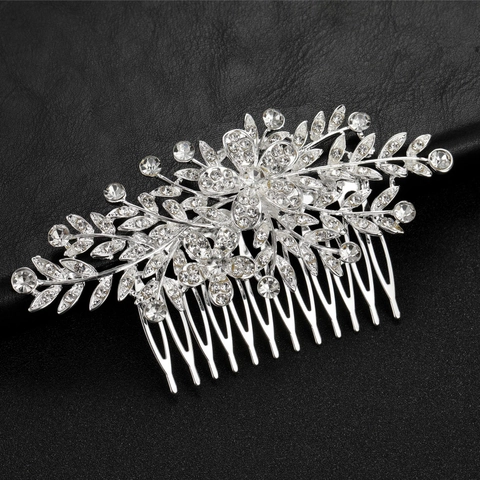 Pettine Per Capelli Da Sposa Strass Lega Farfalla Foglia Cristallo Accessori Per Capelli Da Sposa Per Donna