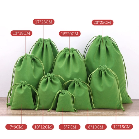 Velvet Drawstring Bags Jewelry Packaging Pouches Soft Gift Storage Sachet Organizer For Small Items Multi Colors