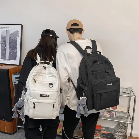 Zaino Grande Capacità Nylon Impermeabile Tasche Multiple Scuola Casual Da Viaggio Per Donne Ragazze