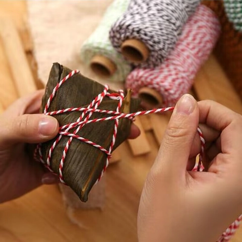 Bakers Twine Cotton String Multi Color Braided Cord For DIY Craft Gift Wrapping Christmas Decoration Holiday Party Home