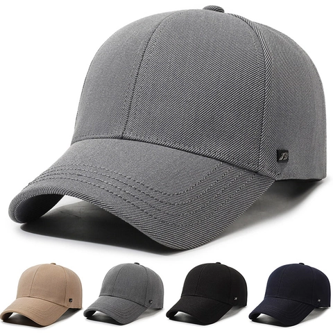 Klassische Twill-Stoff-Baseballkappe Verstellbare Outdoor-Sonnenschutz-Gebogene Krempe Lässige Sportmütze Für Damen Und Herren