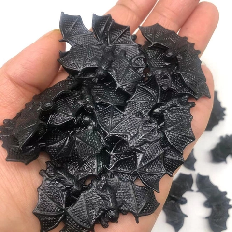 Mini Simulated Bats Toys PVC Luminous Glow In The Dark Halloween Party Decorations Prank Novelty Accessories