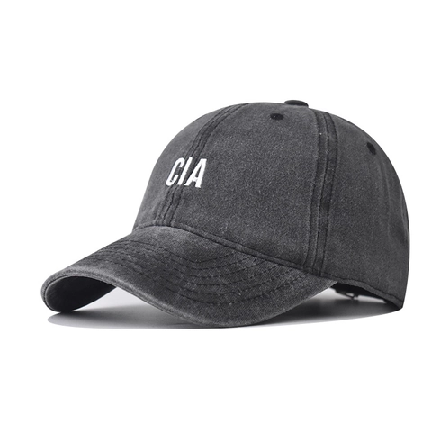 Berretto Da Baseball In Cotone Lavato Retrò Ricamo CIA Invecchiato Regolabile Cappello Sportivo Al Aperto Per Uomini Donne