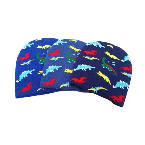 Kids Knitted Beanie Hat Acrylic Warm Winter Dinosaur Pattern Cap For Toddler Boys Girls Breathable Soft Accessory