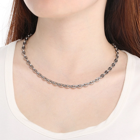 Collana E Bracciale In Acciaio Inossidabile Catena Ad Ancora Per Uomo Donna Hip Hop Gioielli