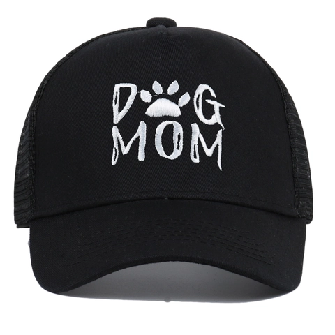 Cappello Da Baseball Ricamato Dog Mom Trucker Hat Traspirante Protezione Solare Cotone Regolabile Berretto Outdoor