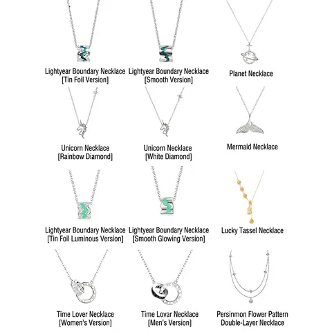 Elegant Pendant Necklace Cupronickel Silver Plated Cubic Zirconia Fashion Jewelry For Women Heart Butterfly Star Design