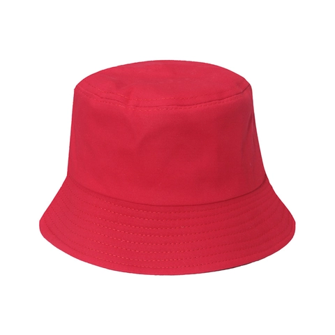 Solid Color Cotton Bucket Hat Sun Protection Outdoor Summer Fisherman Cap Minimalist Foldable For Women And Men