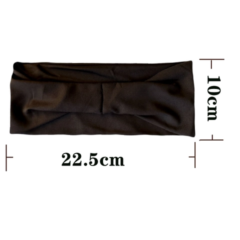 High Elastic Milk Satin Knitted Sports Headband Breathable Sweat Absorbent Yoga Hair Band For Workout Women Men