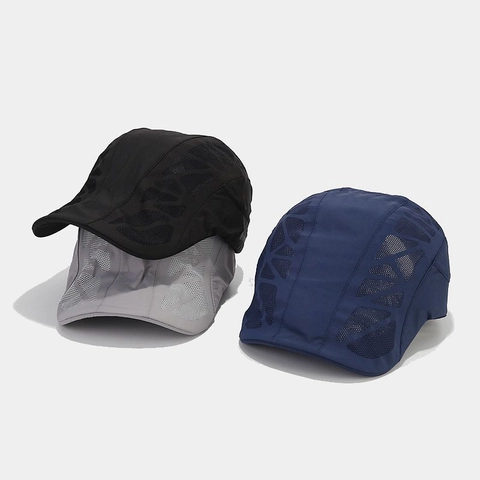 Gorra Plana Deportiva De Secado Rápido Hombre Mujer Sombrero Ivy Malla Transpirable Correr Golf Ajustable Casual Gorras