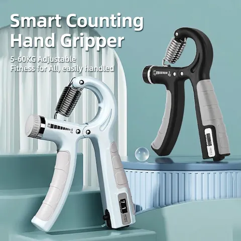 Adjustable Resistance Hand Grip Strengthener With Automatic Counter For Wrist Forearm Strength Training Fitness Gym