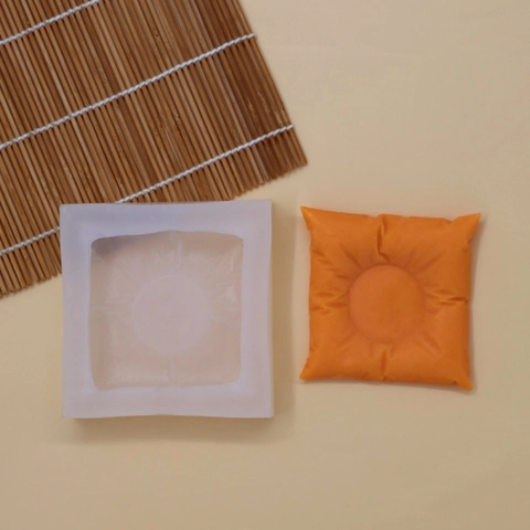 Kissenform Silikonform Quadratisches Kissen Design DIY Handgemachte Kerze Seife Gips Aromatherapie Basis Werkzeug