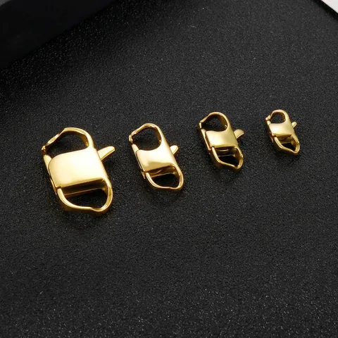Chiusura A Moschettone In Acciaio Inossidabile Connettore Per Gioielli Per Creazione Di Collane Bracciali DIY Semplice Moda Lucidato